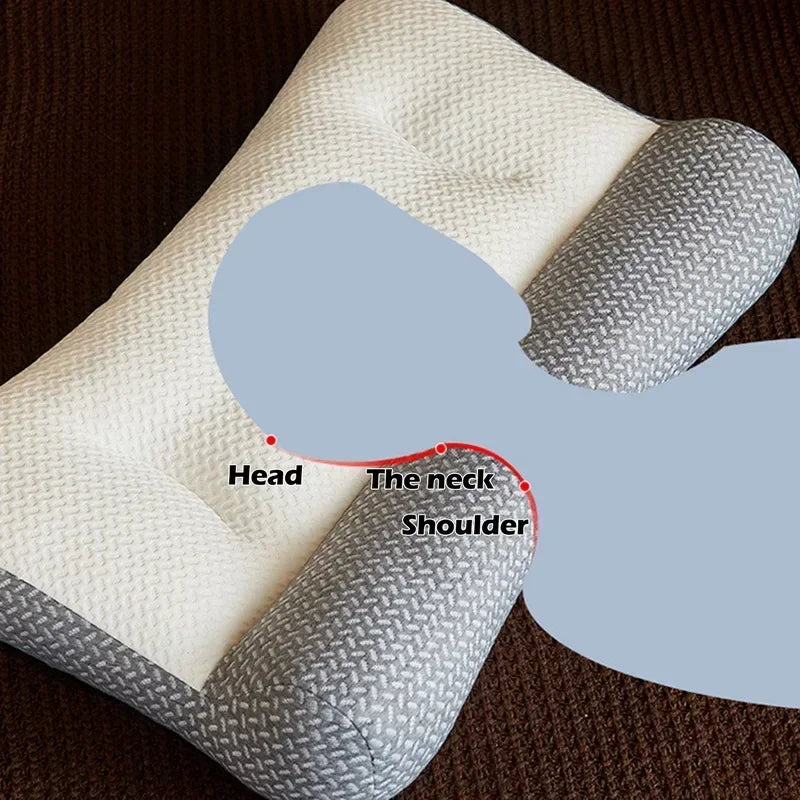 Super Ergonomic Pillow Orthopedic All Sleeping Positions Cervical Contour Pillow Neck Pillow for Neck and Shoulder Pain Relief