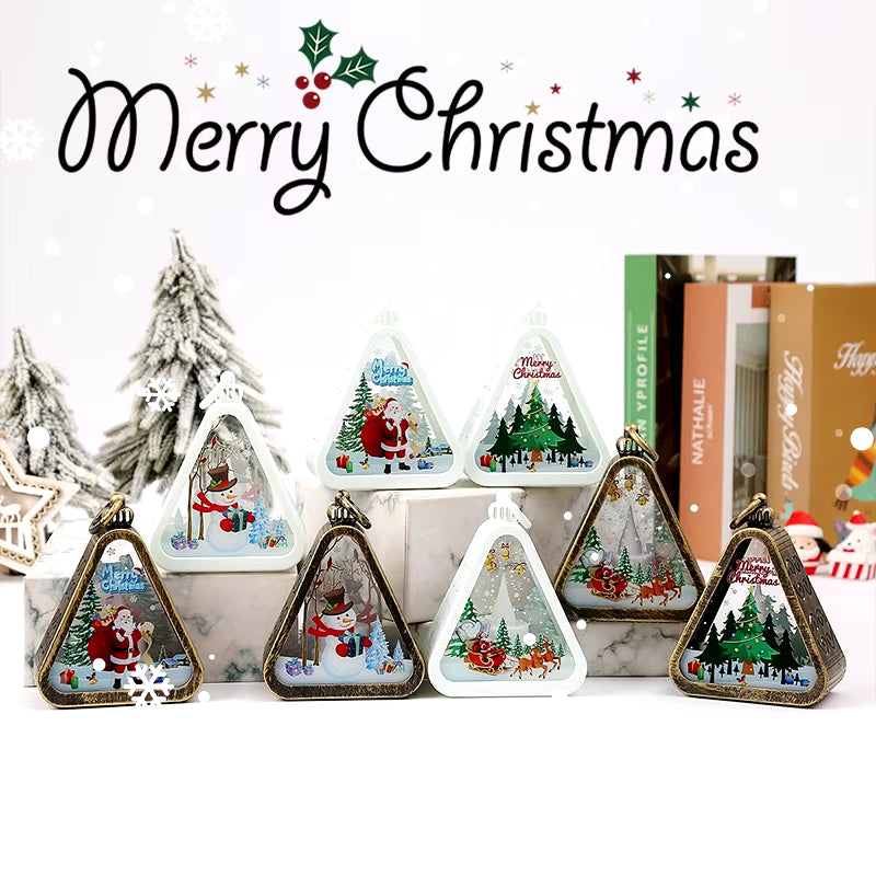 Christmas Decoration 2024 Christmas Ornaments Scary Halloween Hanging Accessories Party Christmas Decoration Luminous New Year