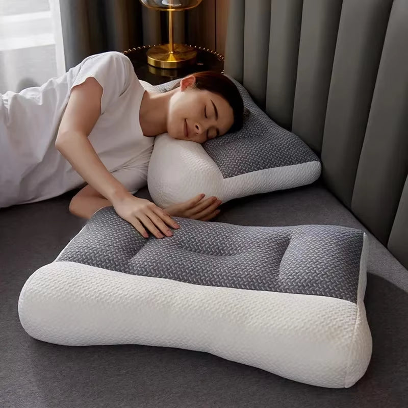 Super Ergonomic Pillow Orthopedic All Sleeping Positions Cervical Contour Pillow Neck Pillow for Neck and Shoulder Pain Relief